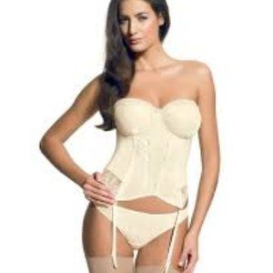 Panache Superbra Evie Bridal Basque, 34E NWT!